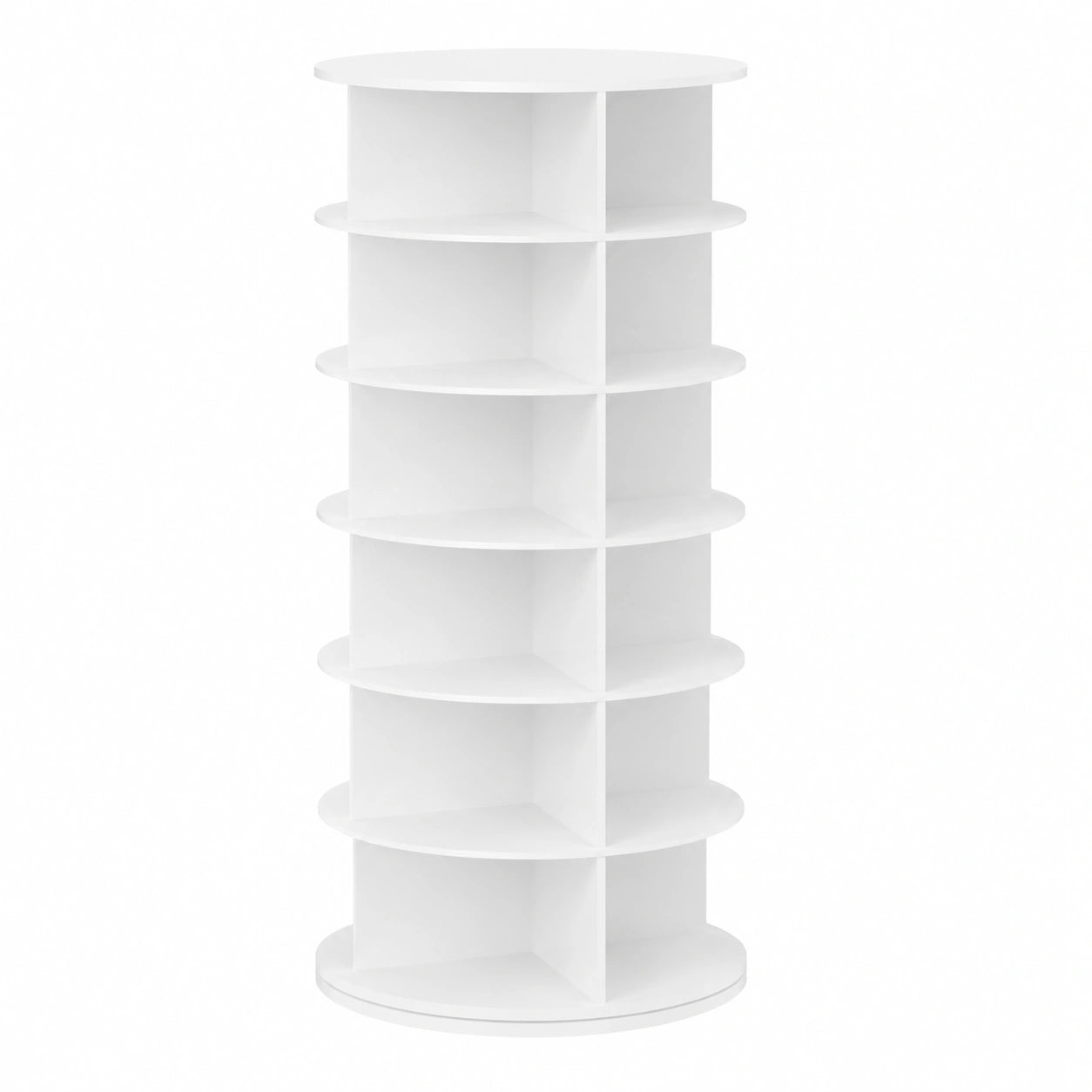 Meuble de rangement à chaussures pivotant 7 niveaux 360°