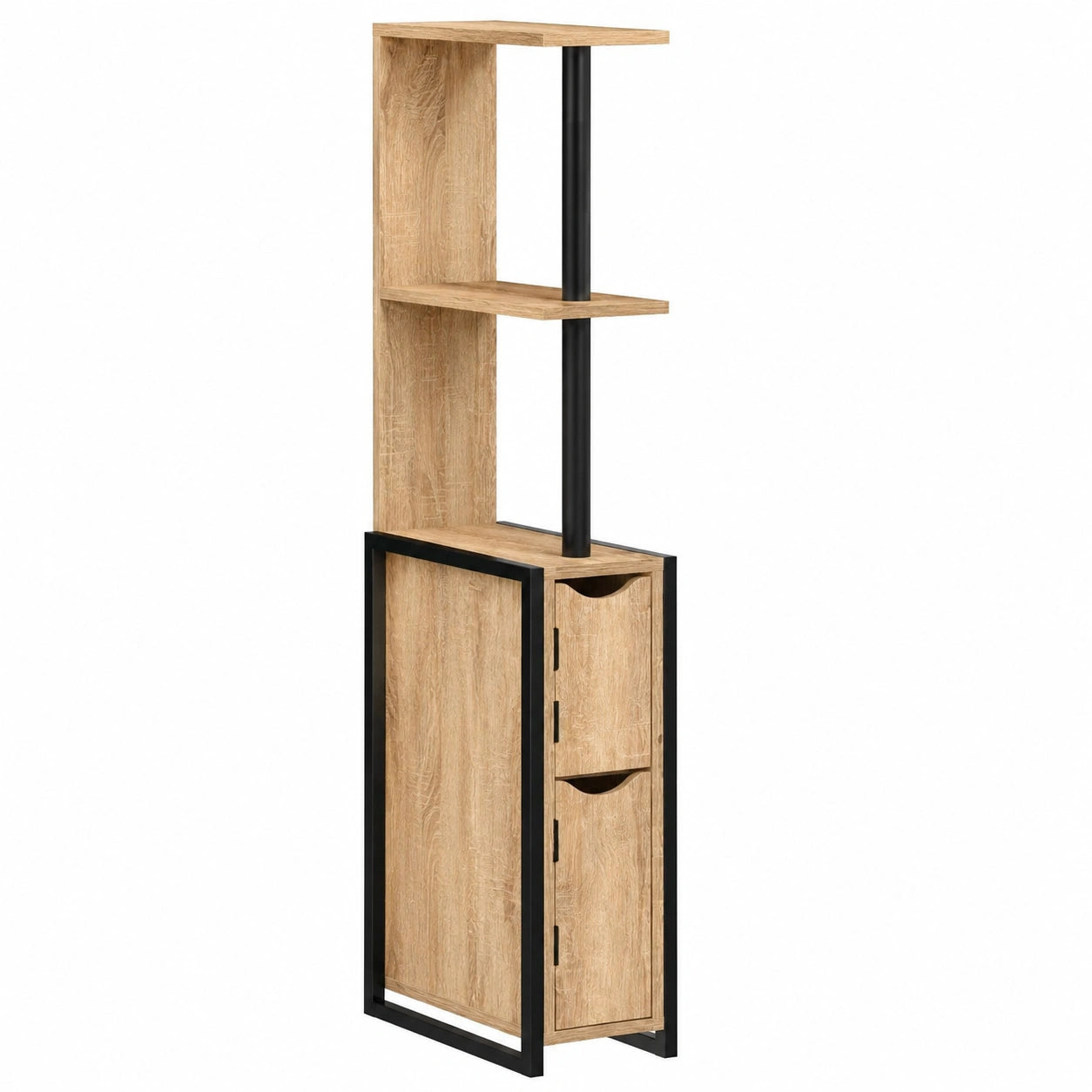 Armoire de Toilette avec Étagères Design Industriel