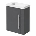 Meuble lave-mains suspendu moderne avec rangements