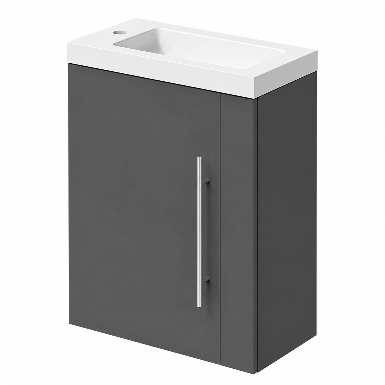 Meuble lave-mains suspendu moderne avec rangements