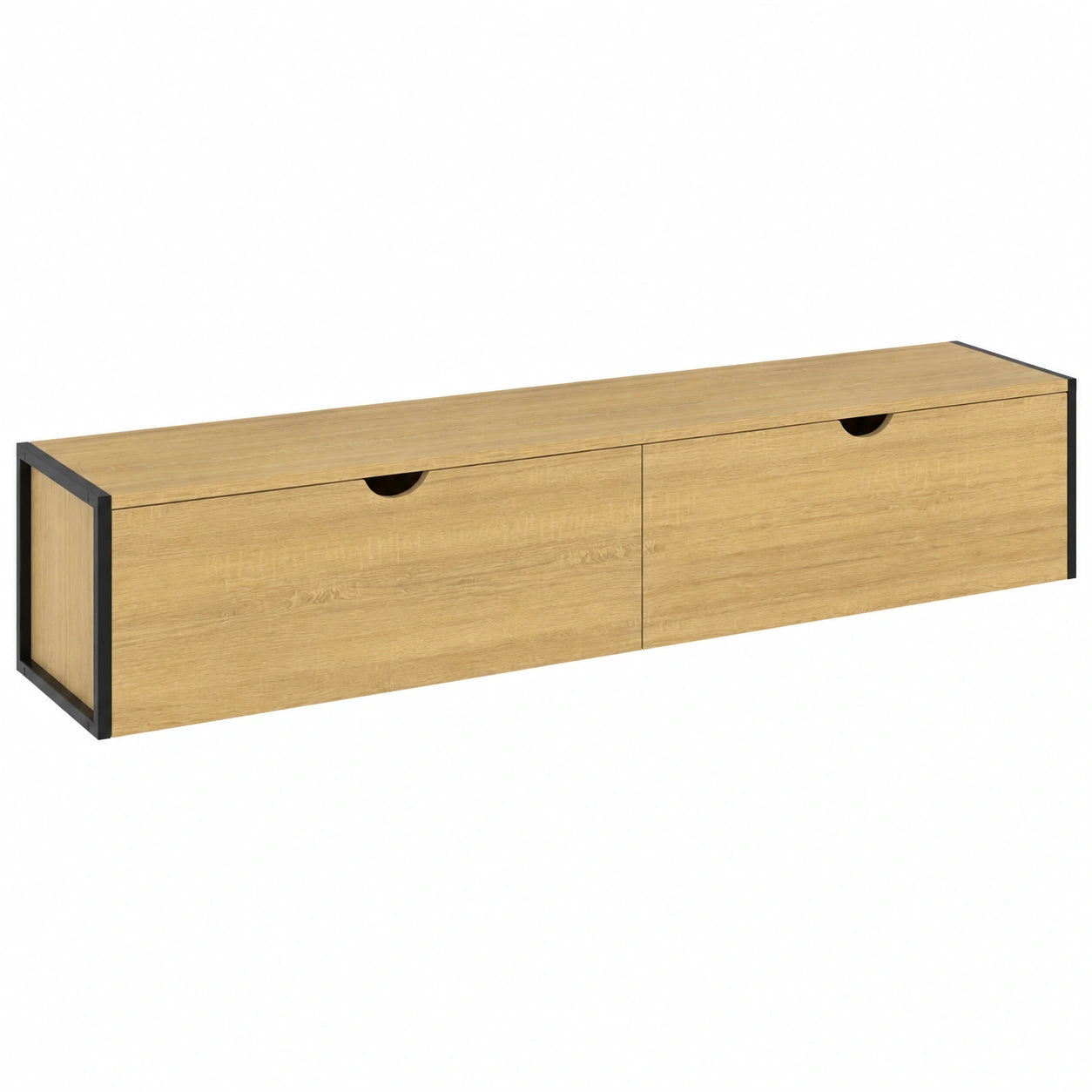 Meuble TV Suspendu 180 cm avec Portes Industrielles