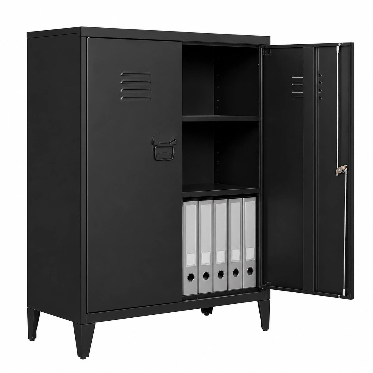 Armoire de Rangement en Acier Polyvalente 2 Portes