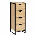 Meuble d'appoint 4 tiroirs style industriel