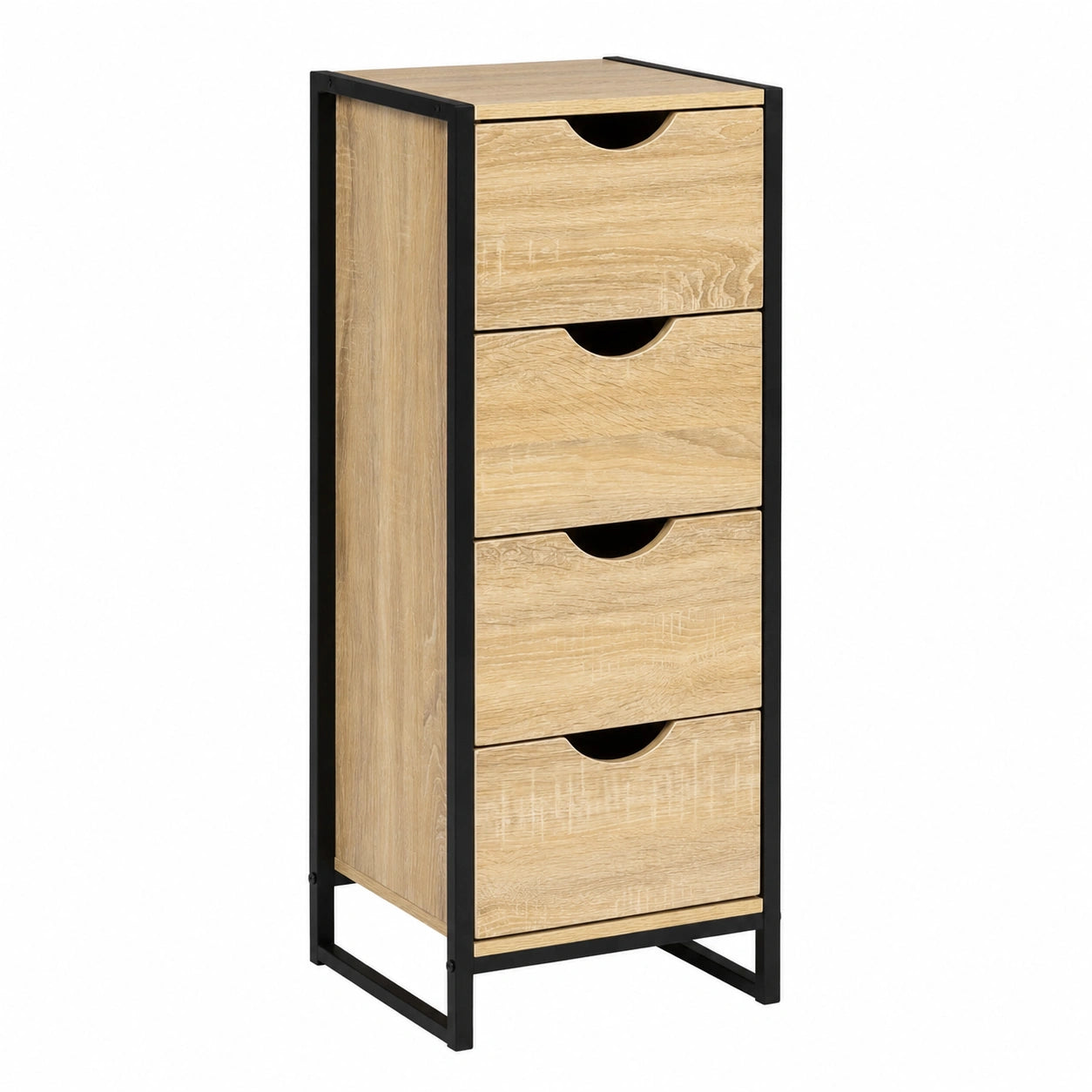 Meuble d'appoint 4 tiroirs style industriel