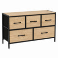 Commode à 5 tiroirs en tissu pour rangement industriel moderne