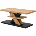 Table basse rectangulaire moderne avec rangement
