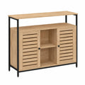 Buffet en Bois avec Portes Persiennes 100 cm Design Industriel