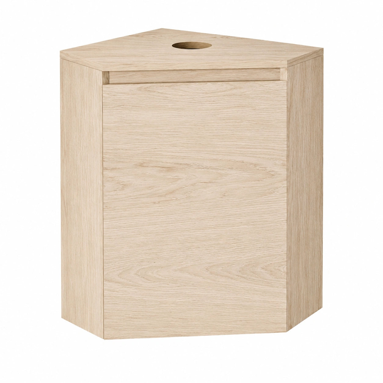 Meuble d'angle pour salle de bain avec vasque intégrée
